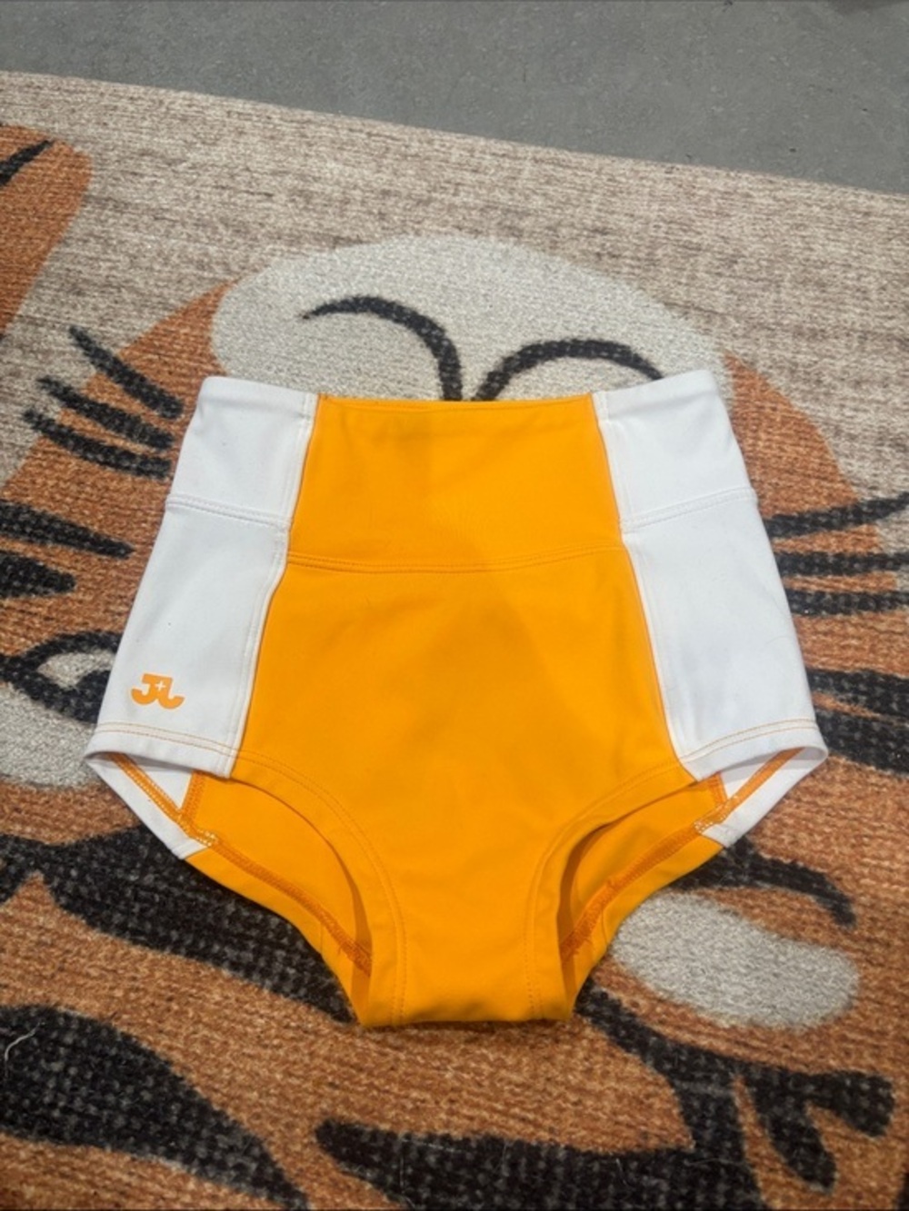 Jo and Jax high waist, yellow and white Dance briefs